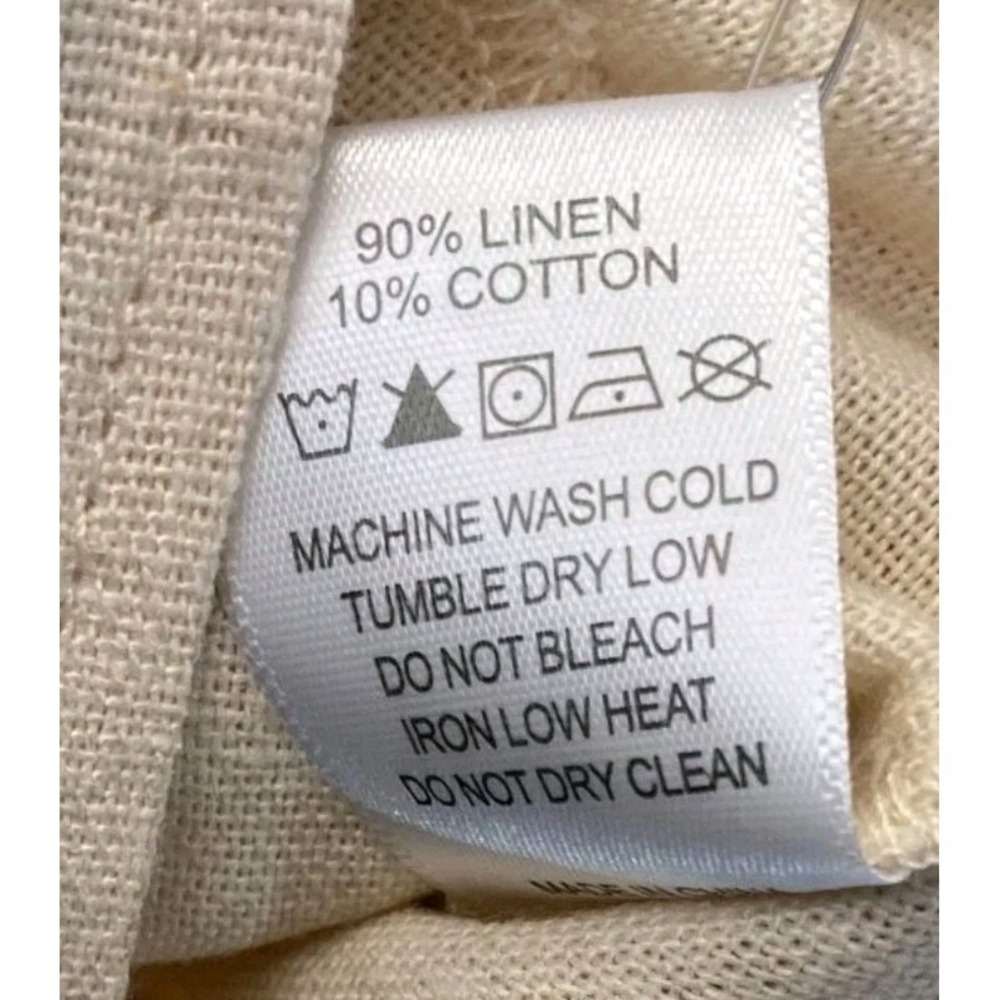 NWOT MyBodhi Linen Blend Tunic Dress Maxi Sand Beige Boho Long Lagenlook OS - Picture 11 of 16